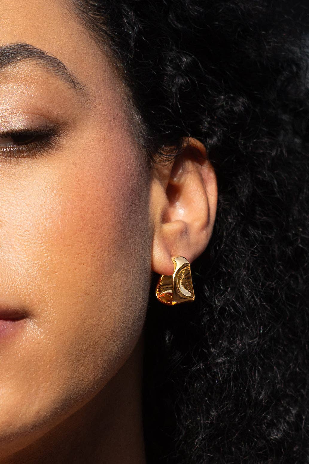 Chloe Hoops: Silver