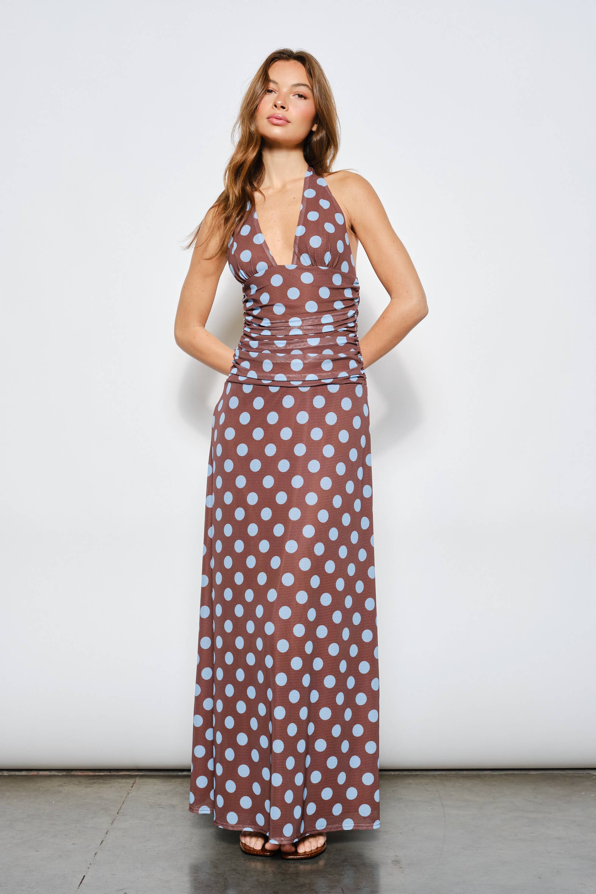 Leona Mesh Maxi Dress