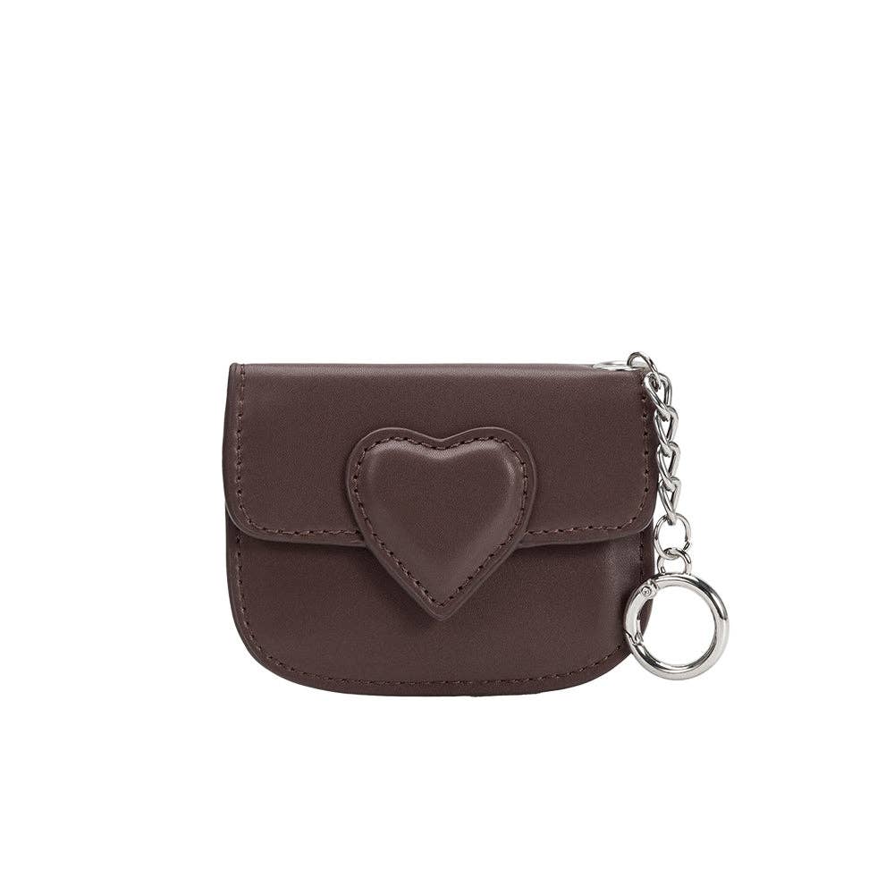 Lovell Espresso Vegan Leather Card Holder