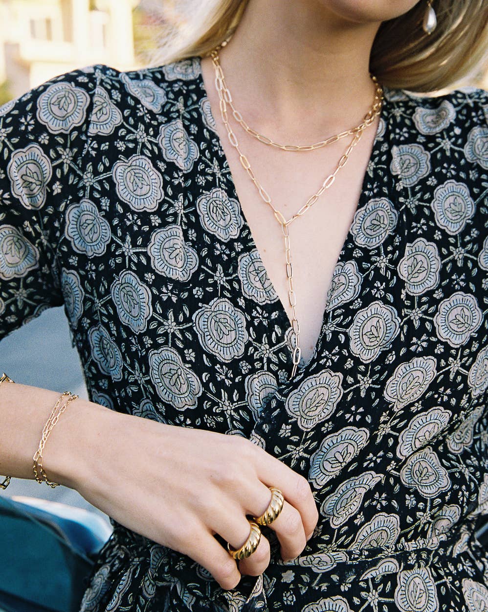 Large Lily Link Necklace - Downerss