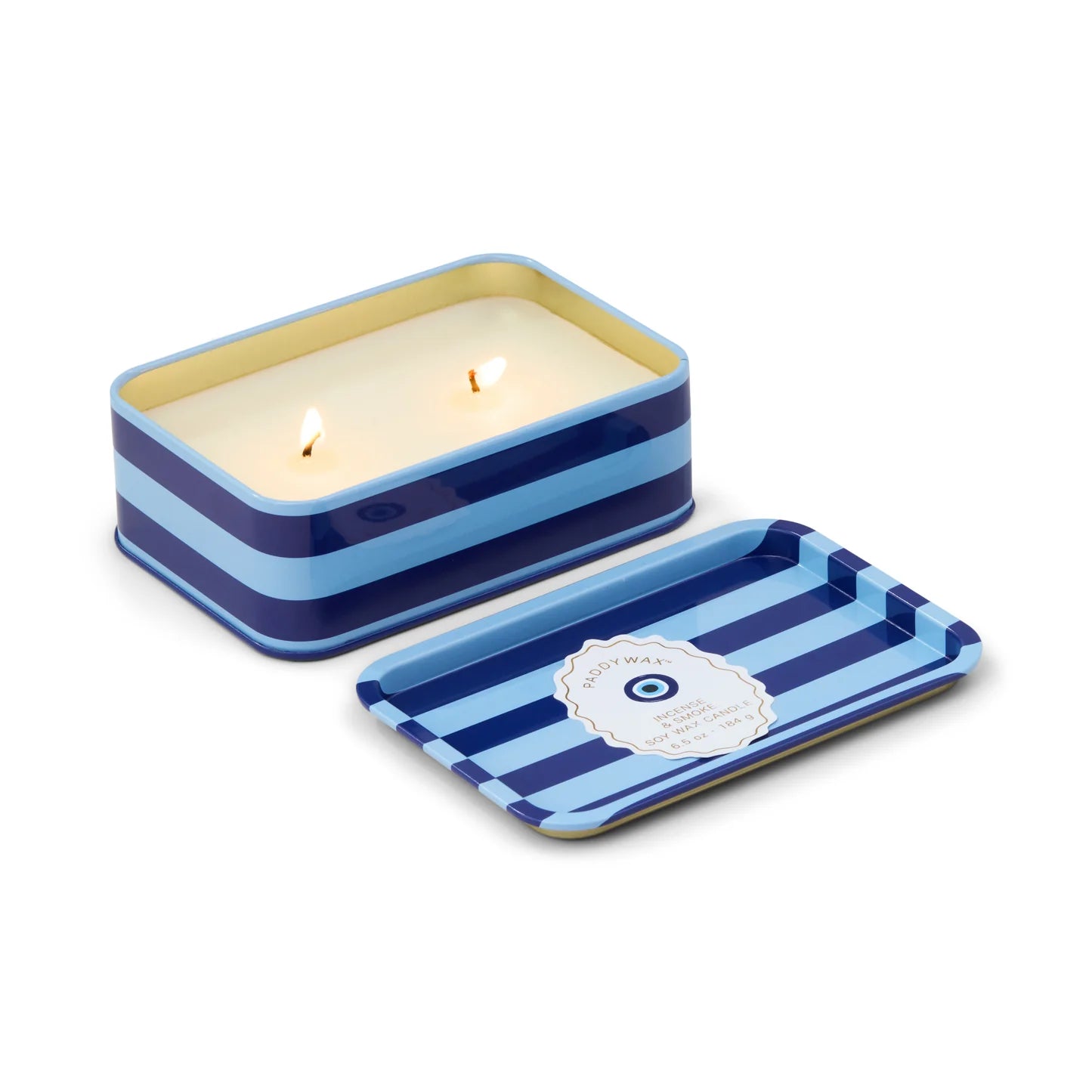 Dopo 6.5oz Printed Tin Candle - Incense & Smoke