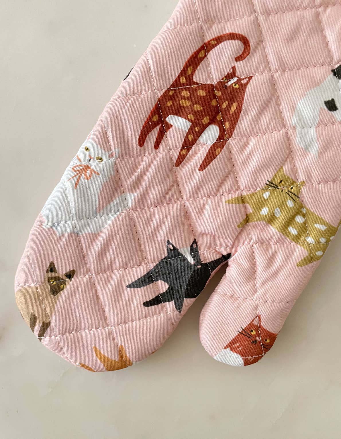 Cats Oven Mitt + Pot Holder Set - Downerss