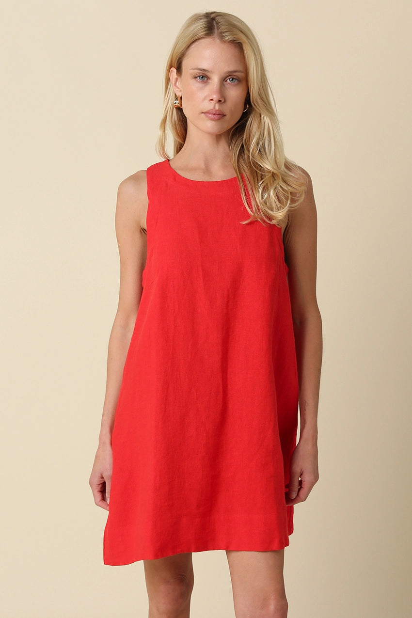 Lena Linen Mini Dress