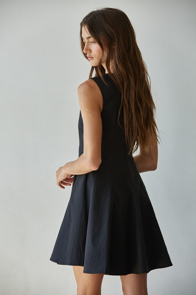 Cotton Flare Mini Dress