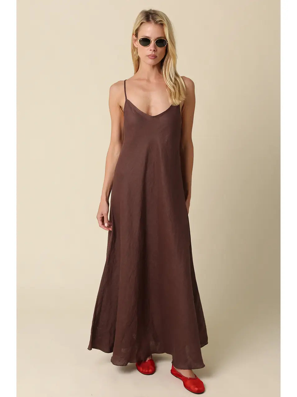 Cody Linen Slip Maxi Dress