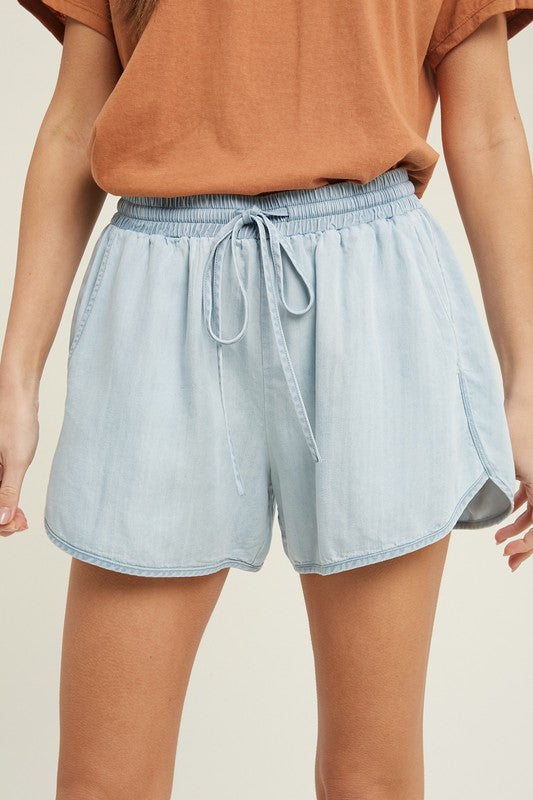Chambray Shorts