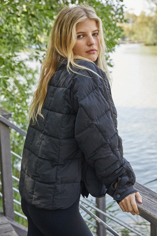 Black Quilted Jacket