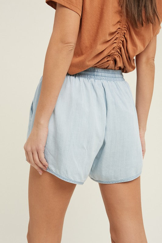 Chambray Shorts