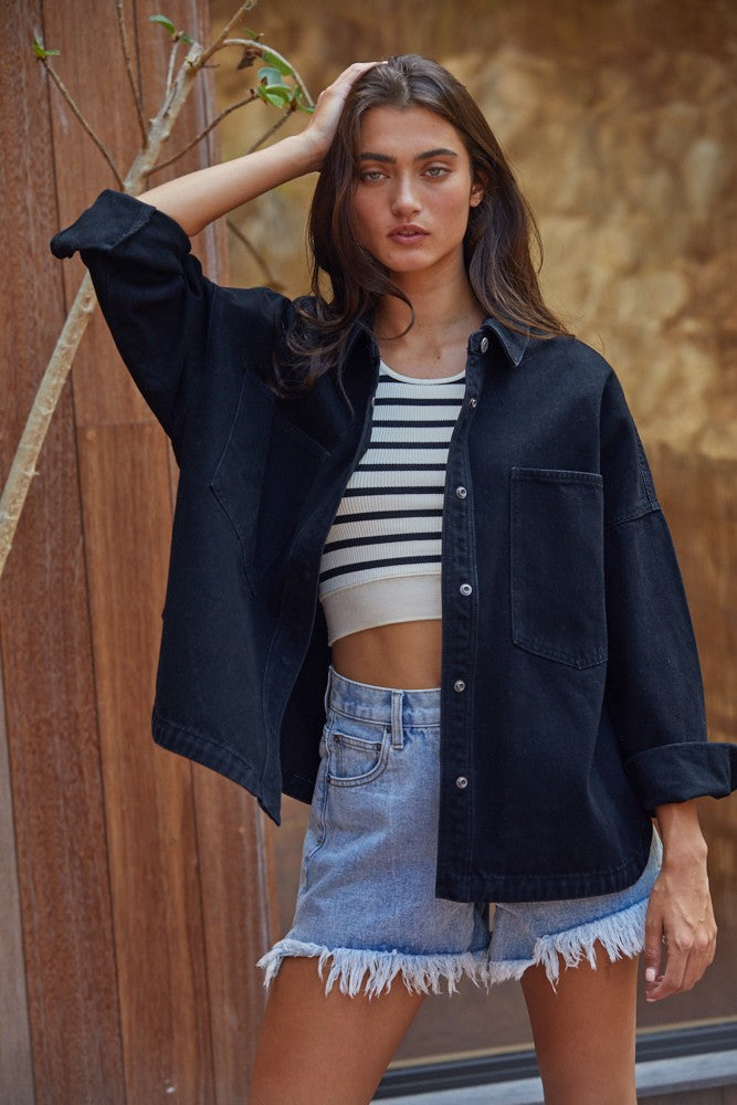 Seamless Ribbed Striped Scoop Neck Bralette Top