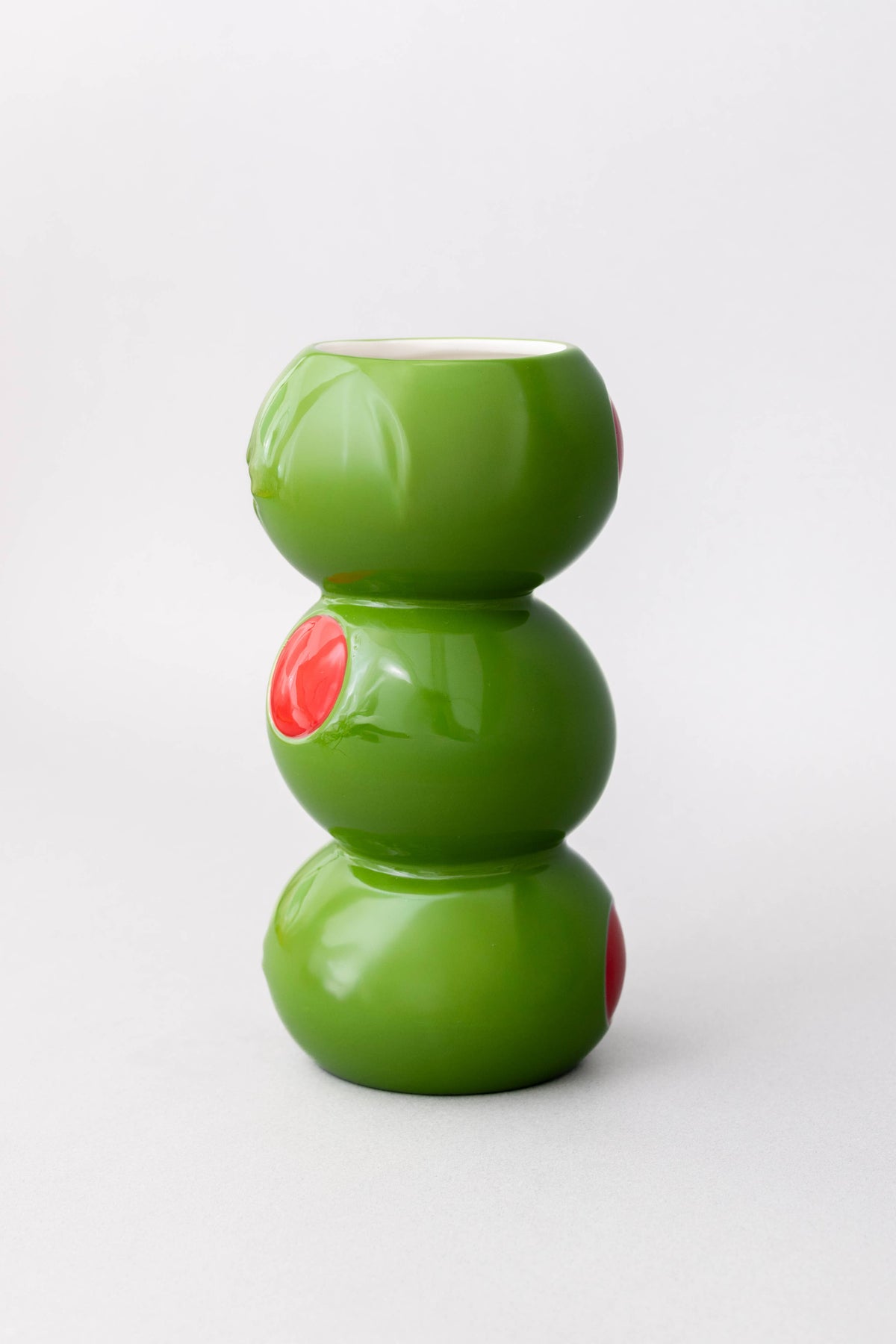 Olive Ceramic Vase