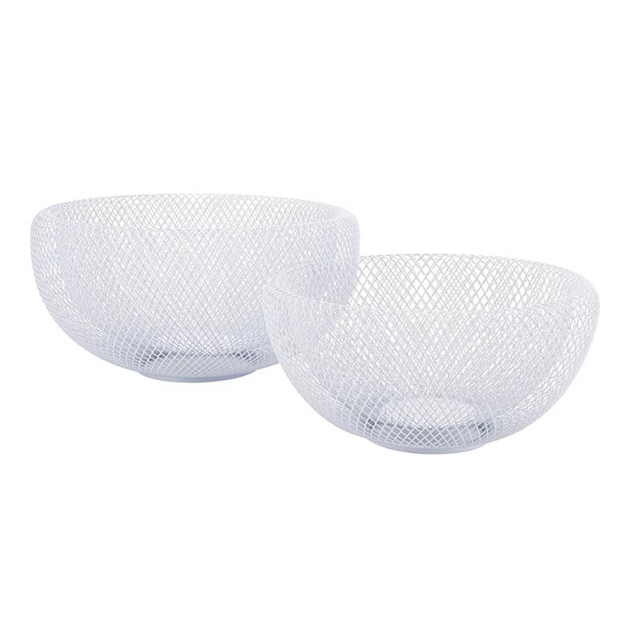 Mesh White Bowls