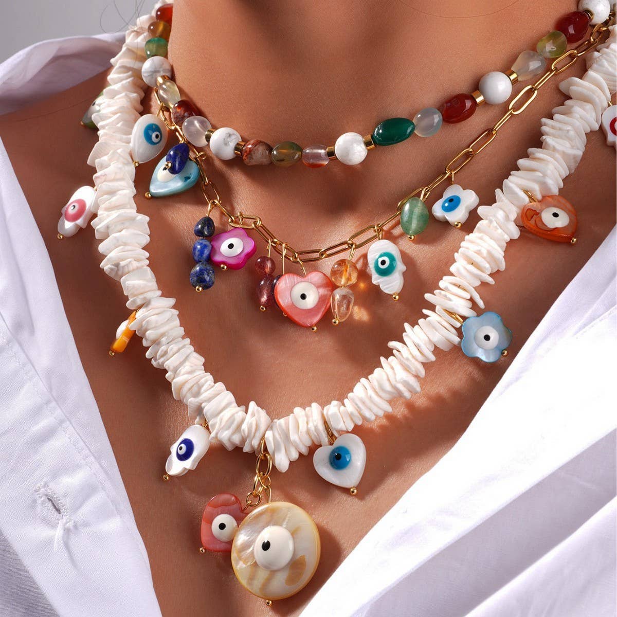 Puka Charm Necklace