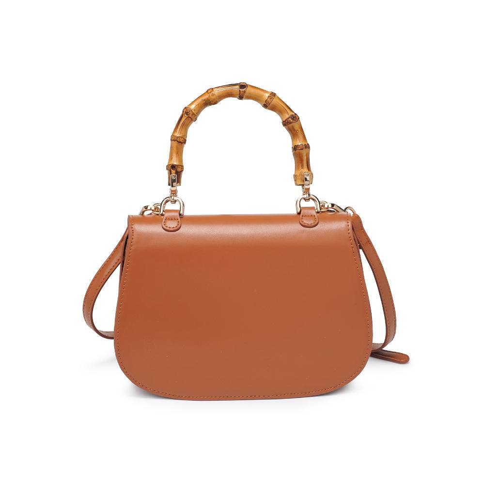 Bamboo Top Handle Crossbody - Natural