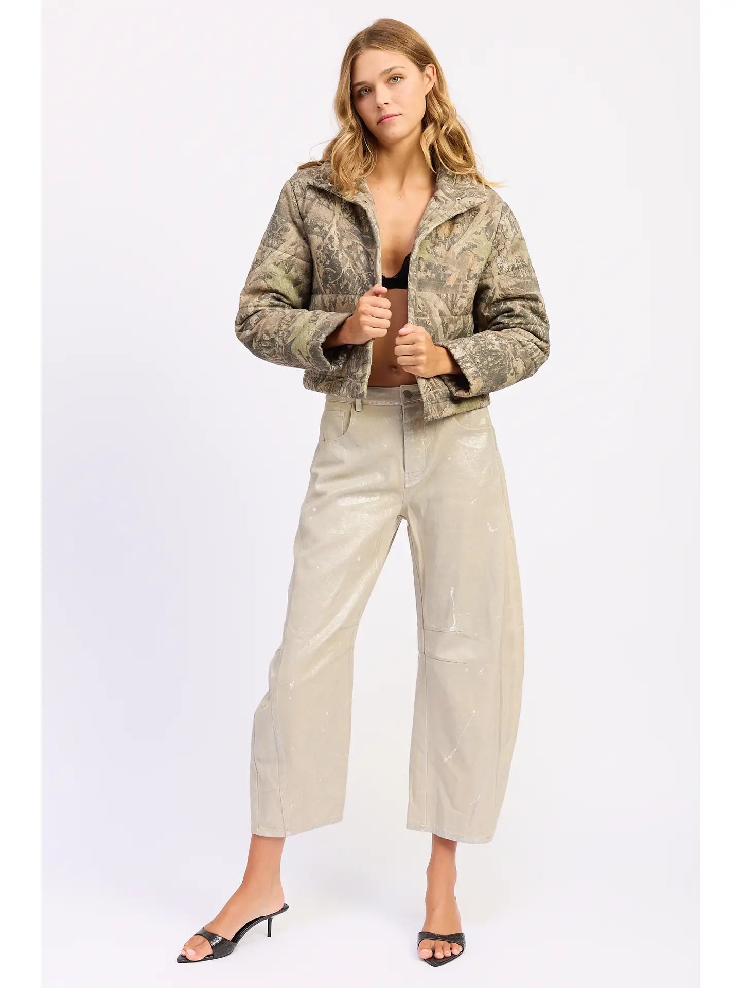 Woodland Camo Puffer Jacket