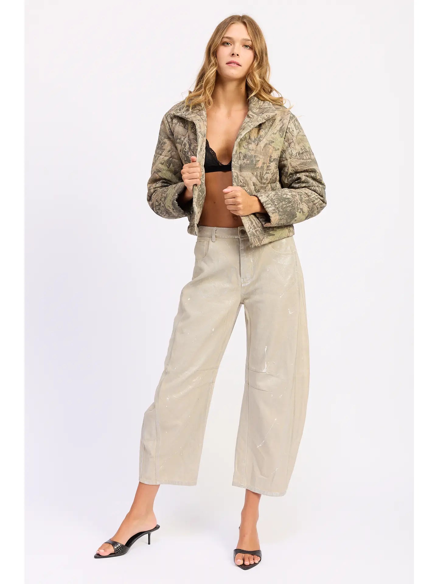 Woodland Camo Puffer Jacket