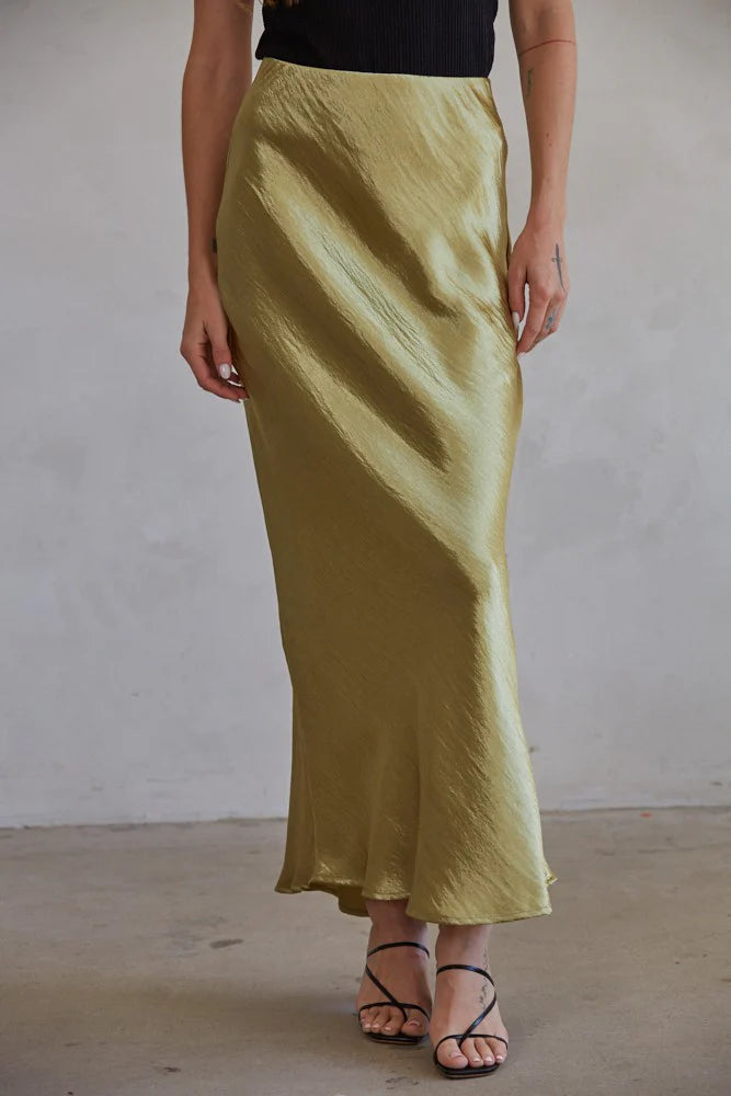 Valeria Skirt - Olive Gold