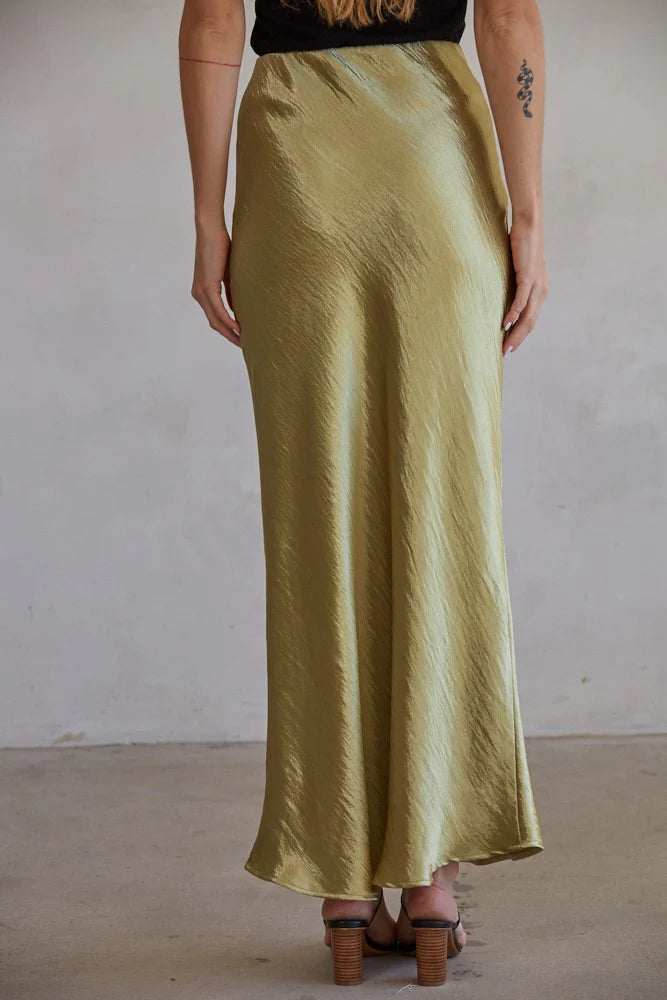 Valeria Skirt - Olive Gold