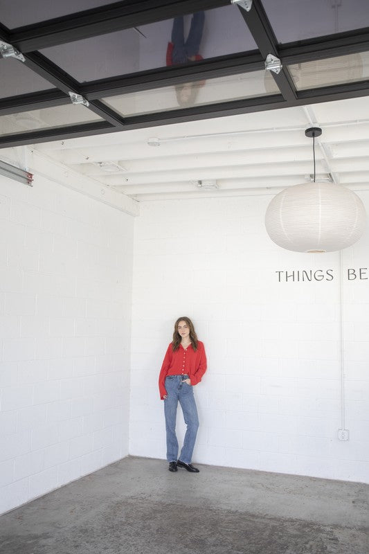 Piper Cardigan - Red