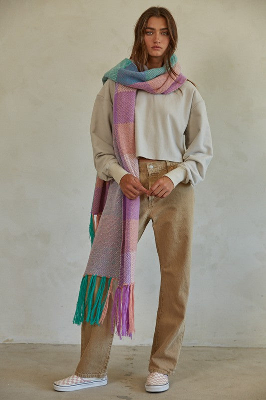 Jade Gingham ScarfÂ