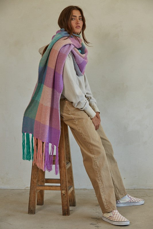 Jade Gingham ScarfÂ