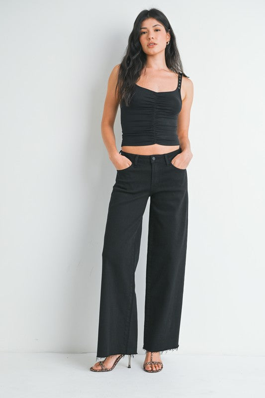 Relaxed Wide Leg - Black - Downerss