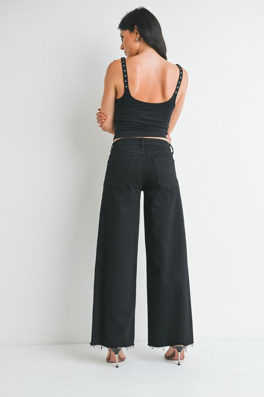 Relaxed Wide Leg - Black - Downerss