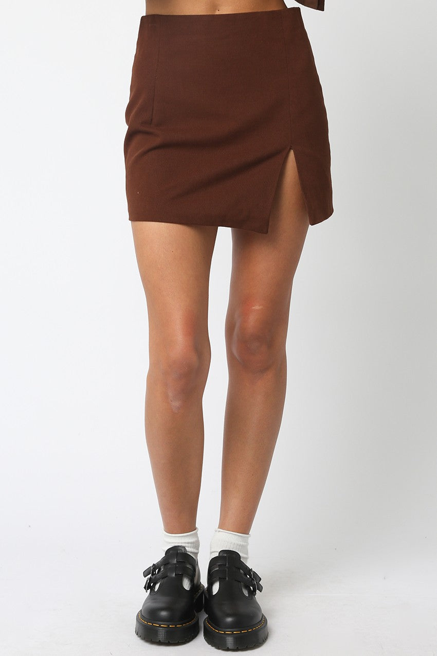 Aylin Slit Mini Skirt