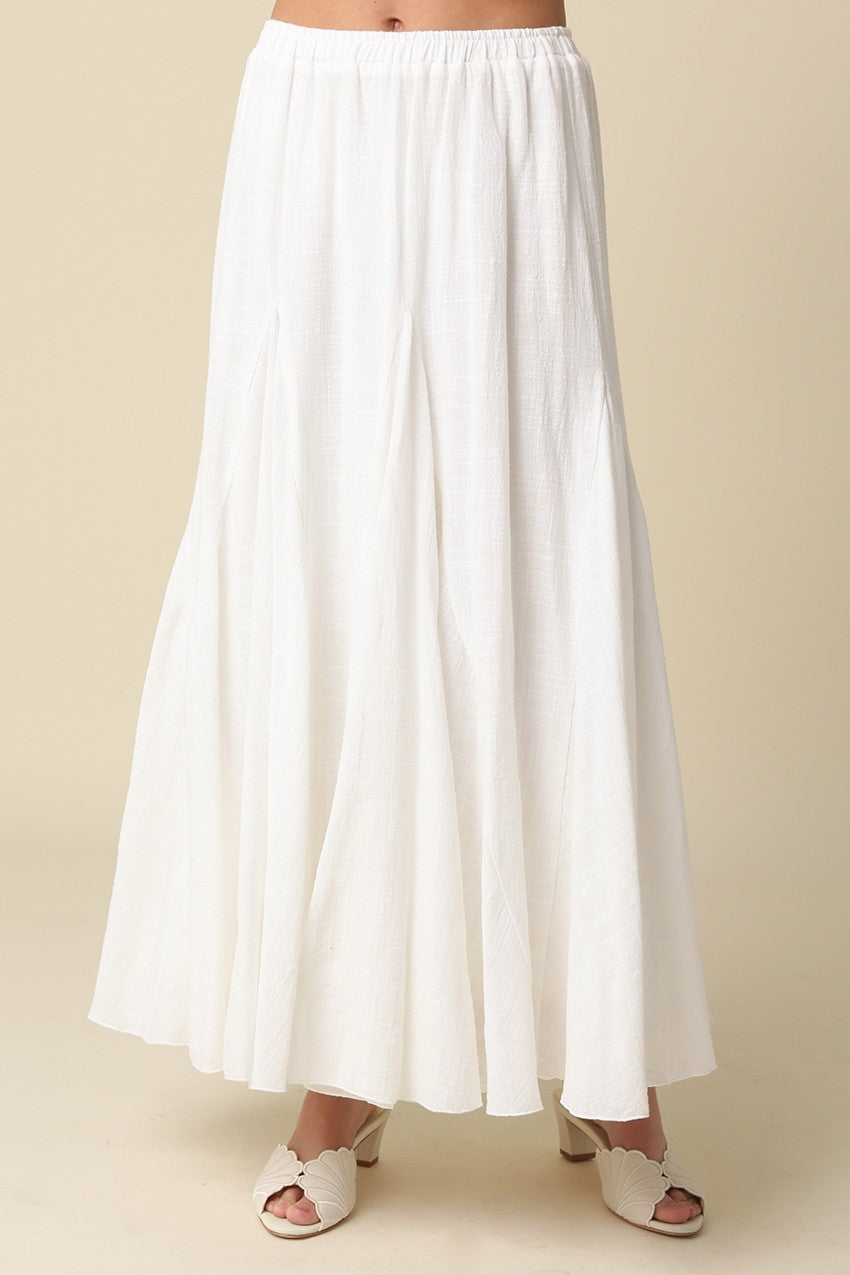 Sadie Pleated Flowy Maxi Skirt