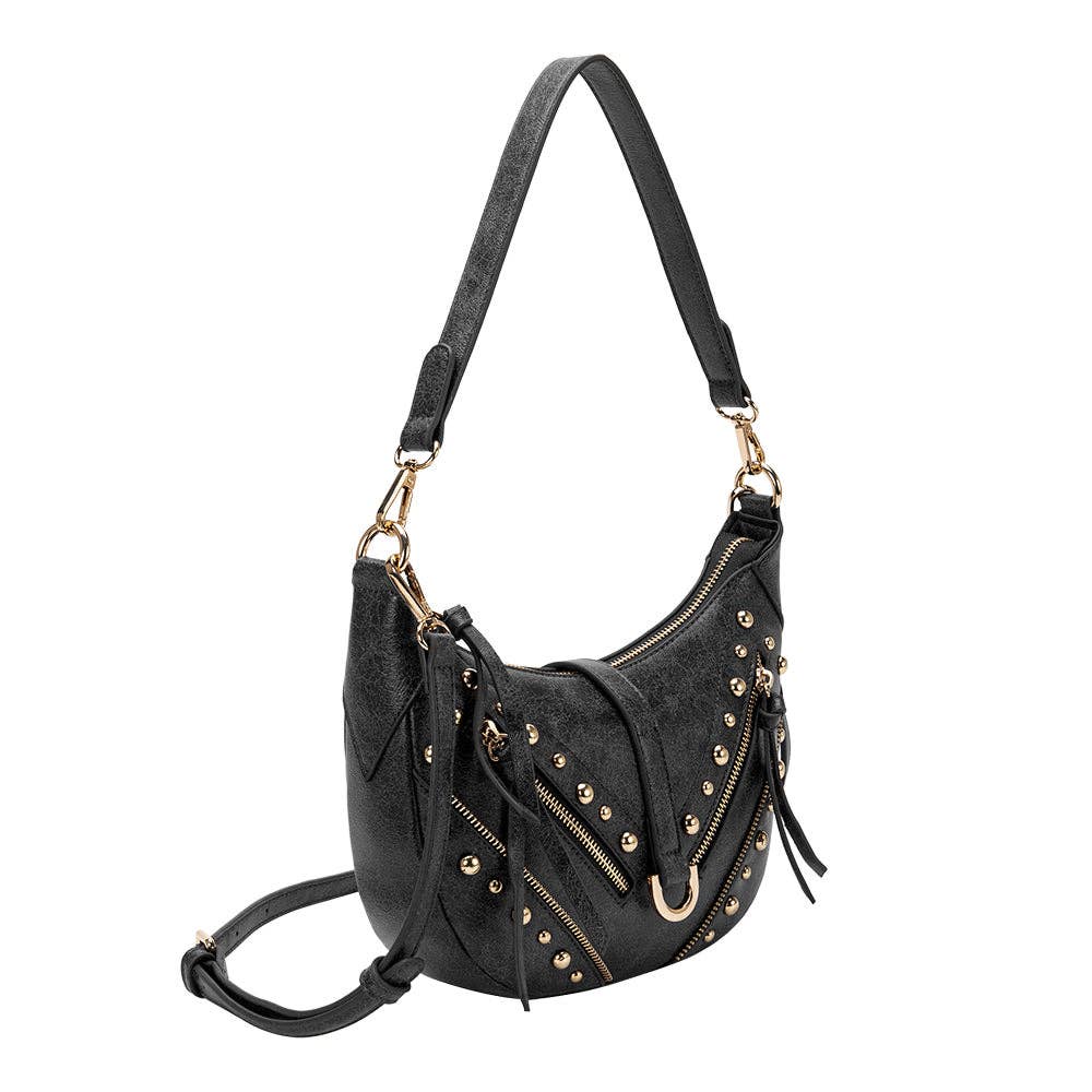 Maeve Black Recycled Vegan Shoulder Bag - Downerss