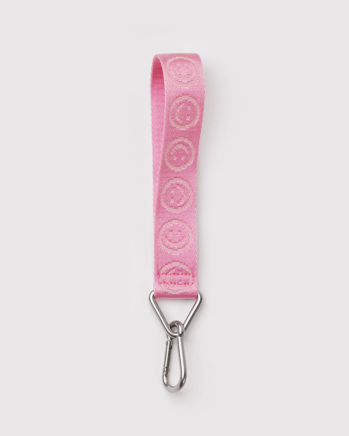 Baggu Logo Keychain - Pink Happy
