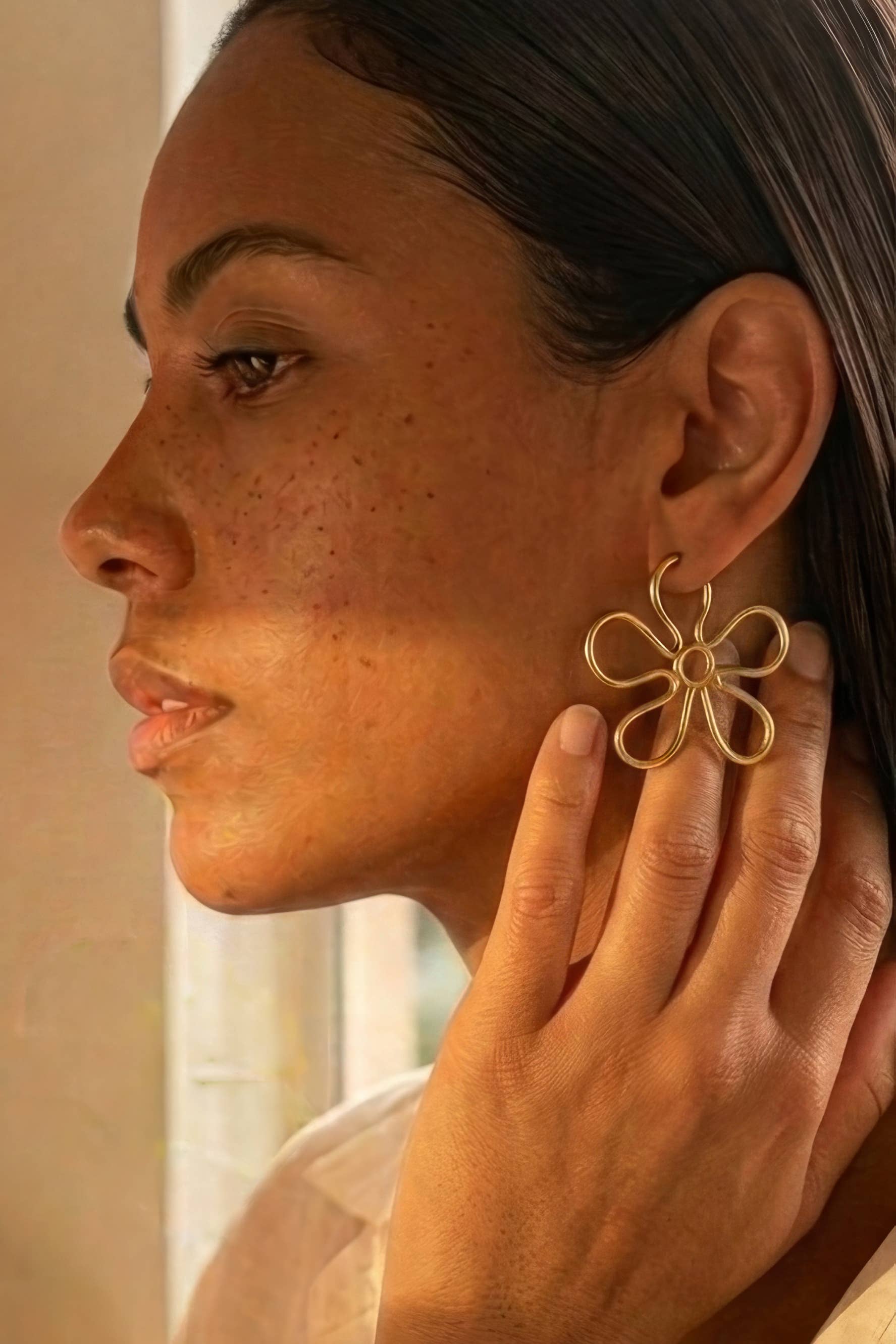 Buttercup Hoops - 18K Gold Plated