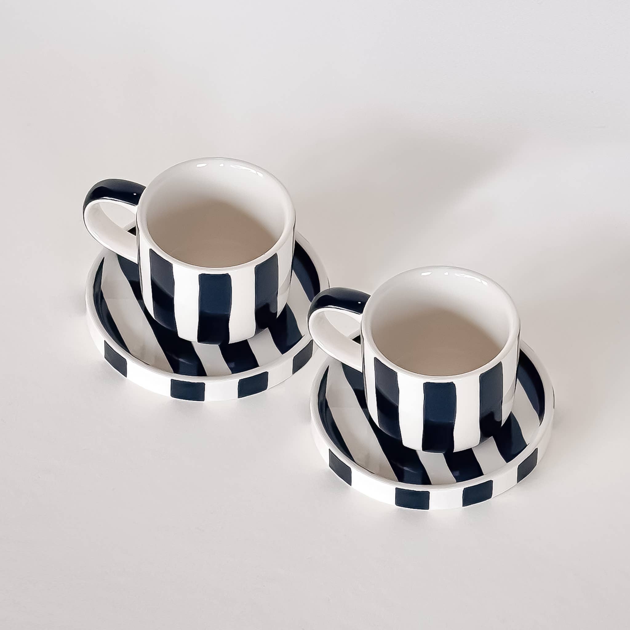 Espresso Stripes - volcano black (set of 2 - 4 pieces)