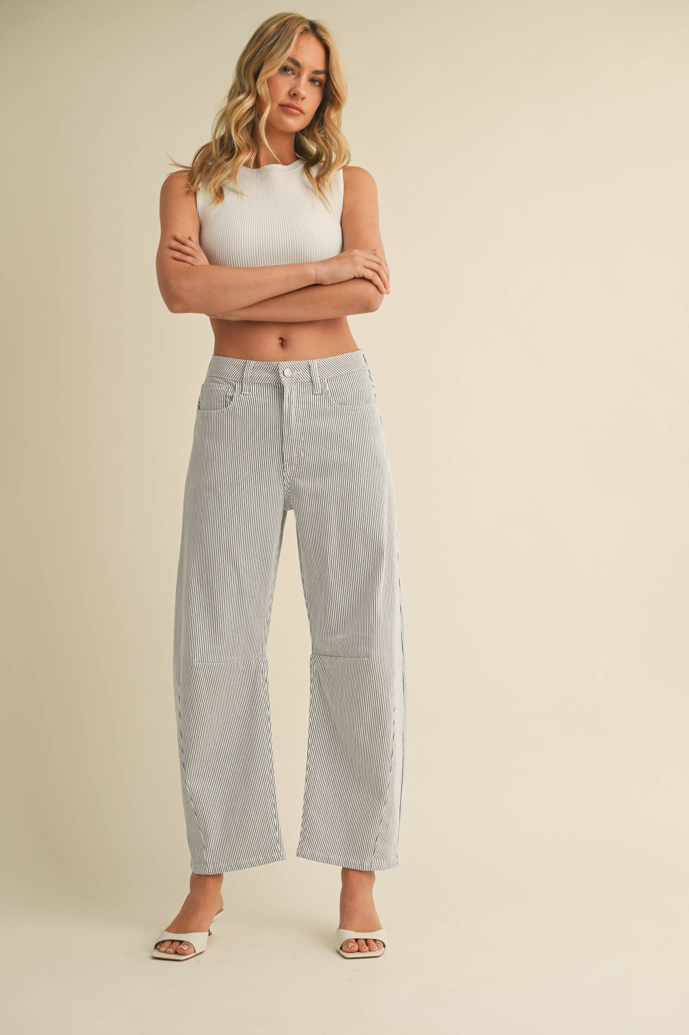 Barrel Jean - Stripe