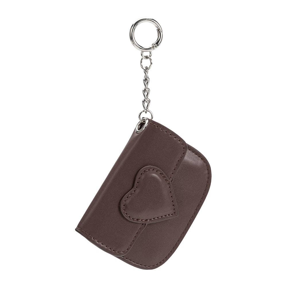 Lovell Espresso Vegan Leather Card Holder