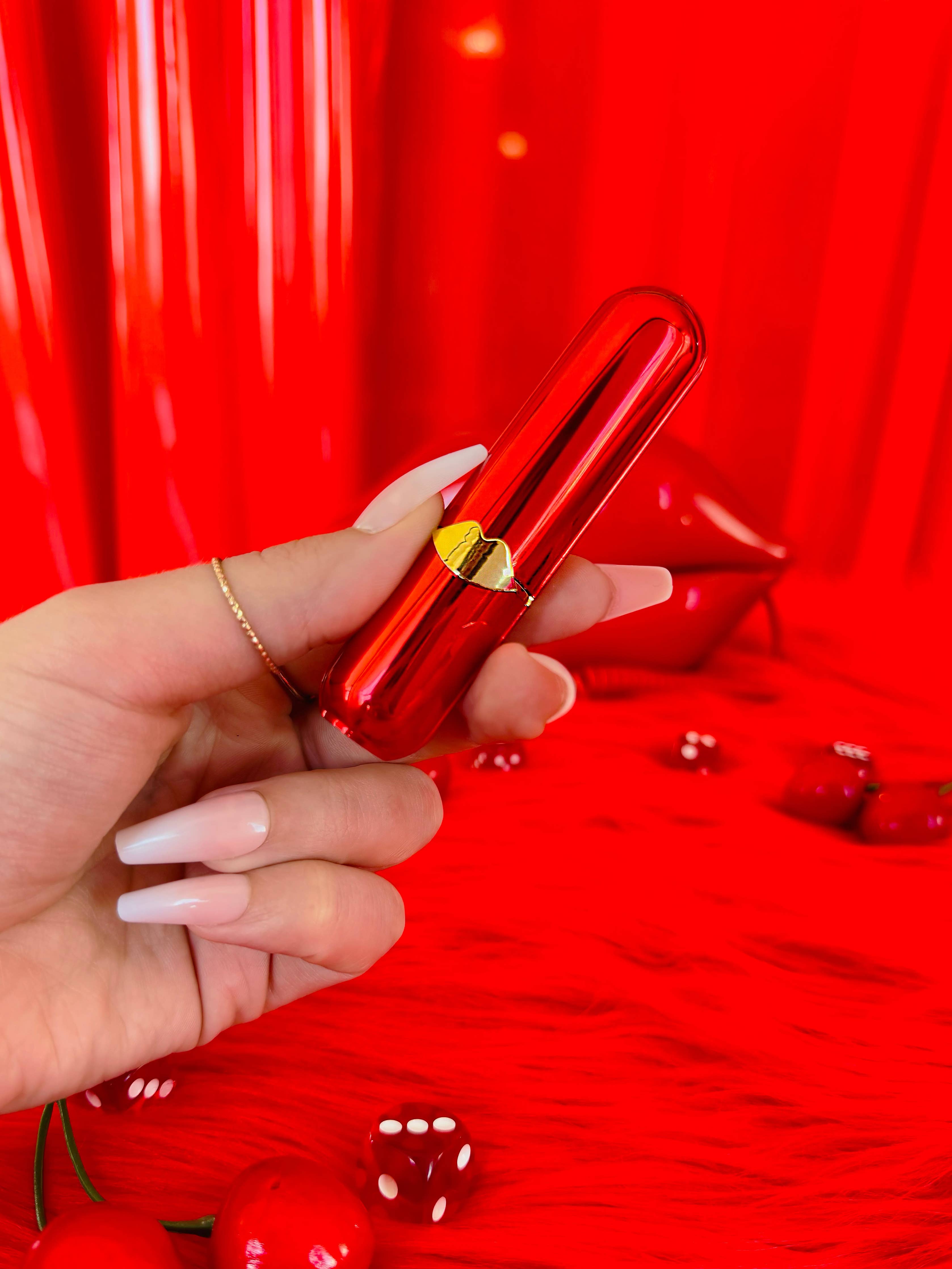 Red Lipstick Lighter w/ Lid