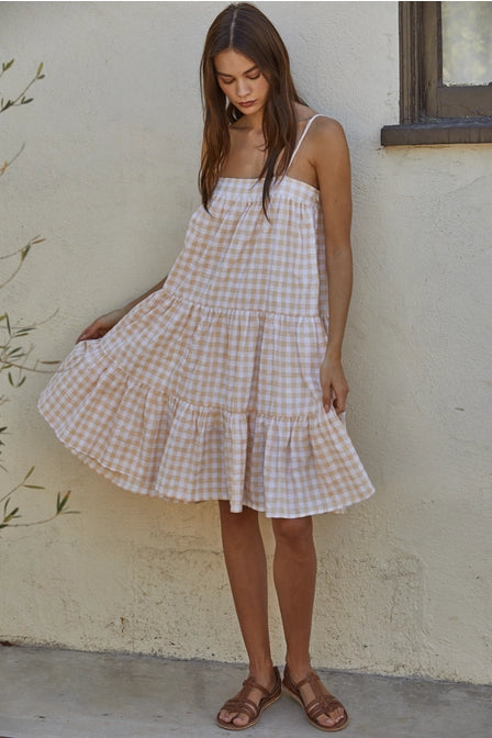 Gingham Ruffle Dress