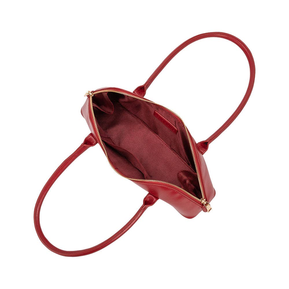 Dakota Red Recycled Vegan Shoulder Bag - Downerss