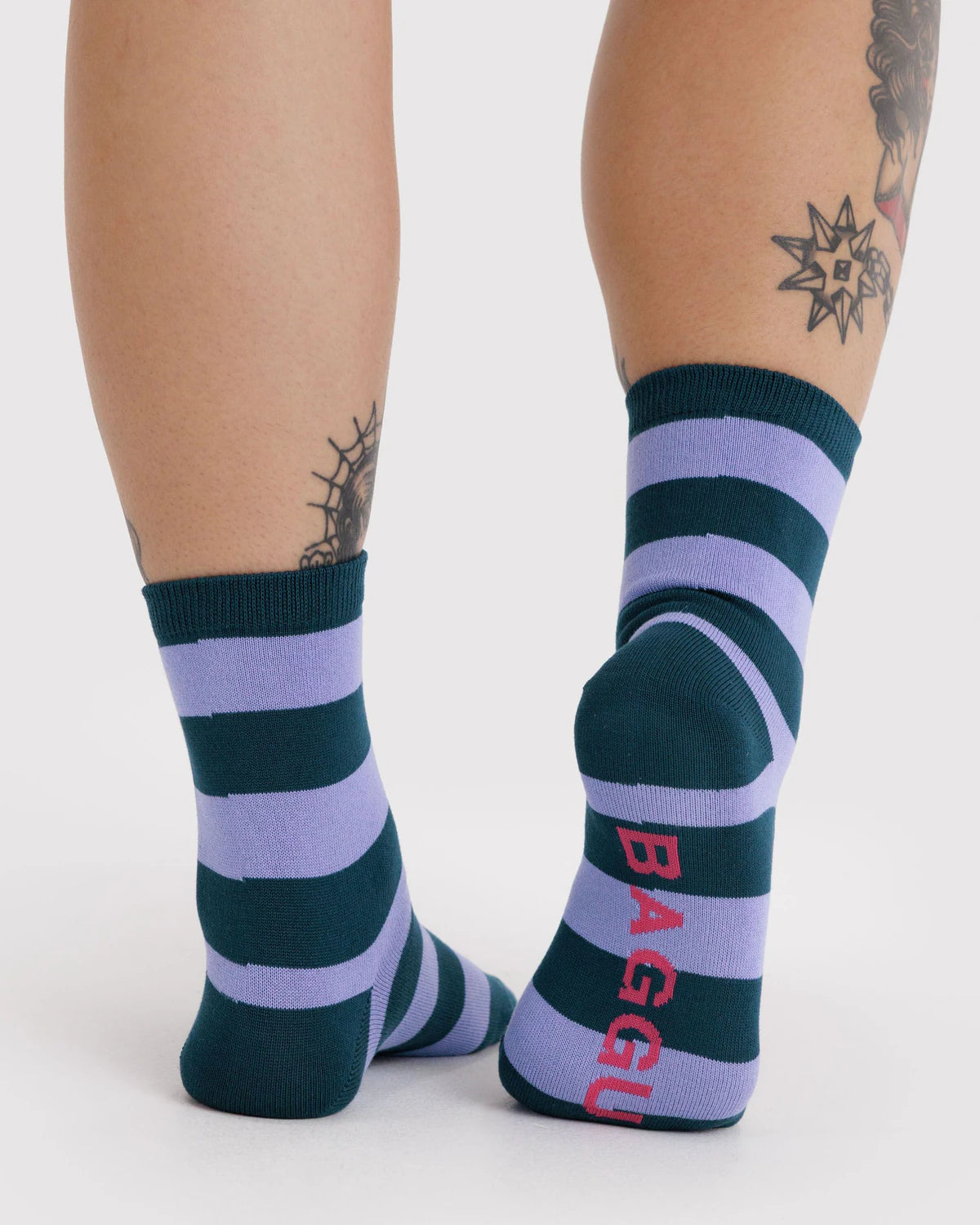Crew Socks - Malachite Stripe