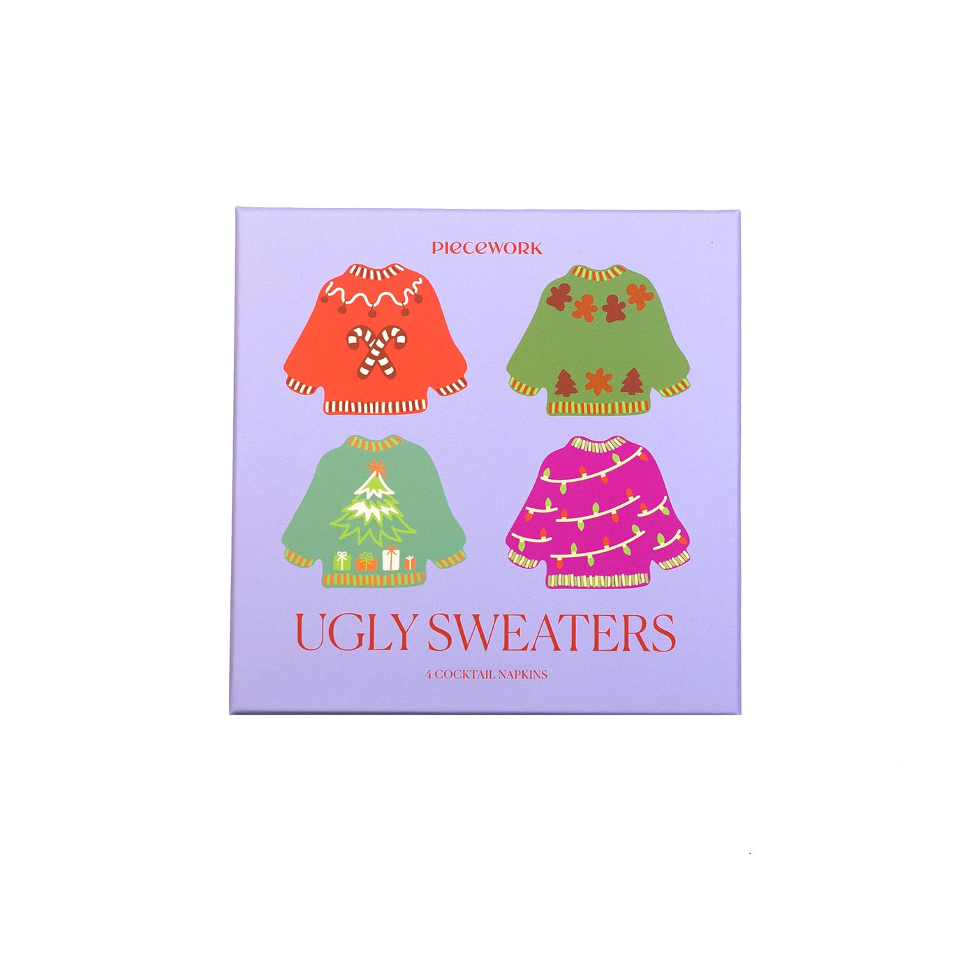 Ugly Sweaters Cocktail Napkins - Set of 4