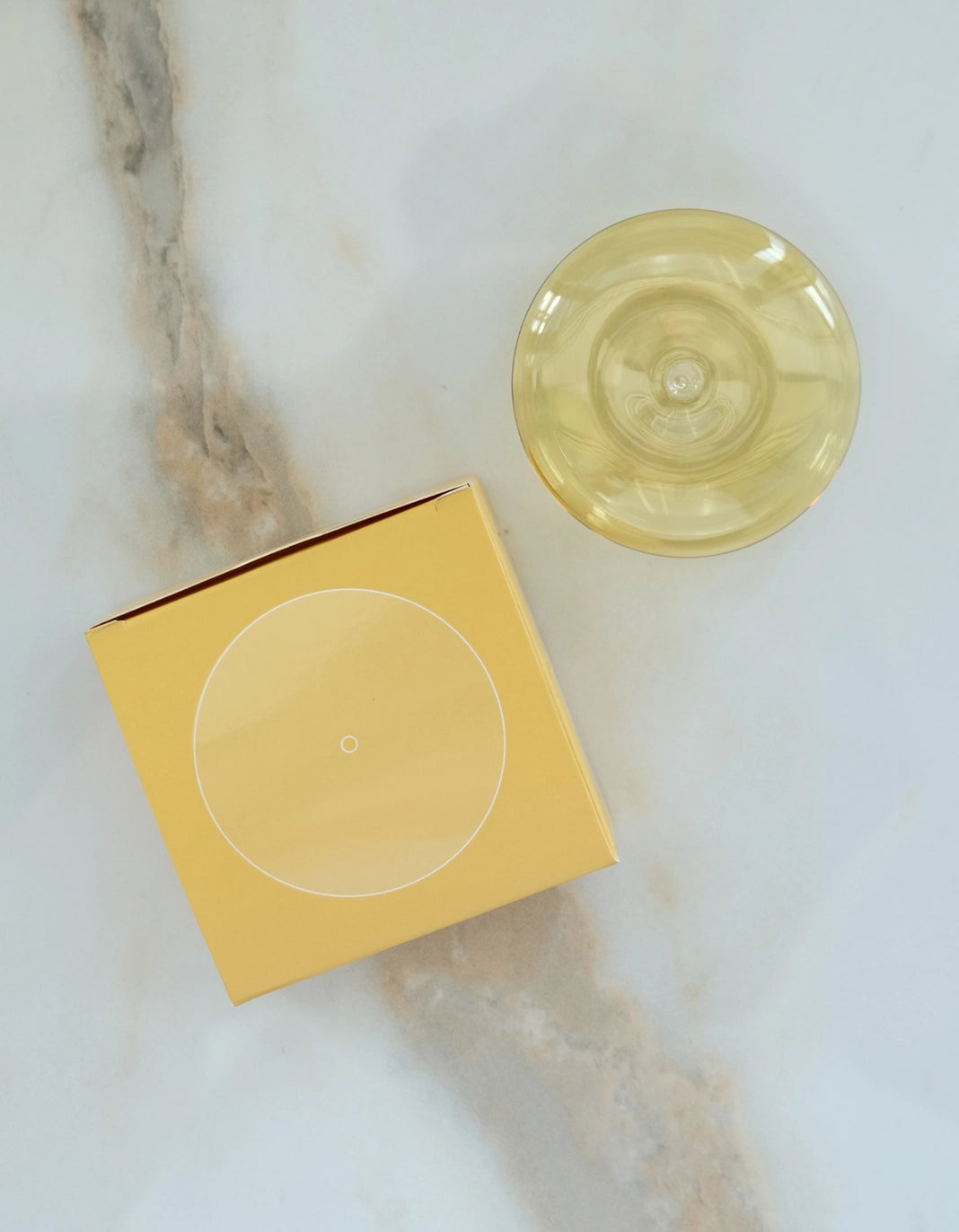 Glass Bubble Incense Holder - Golden Yellow