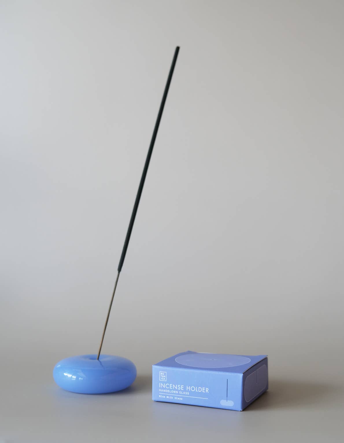 Bubble Incense Holder | Blue Milk Glass