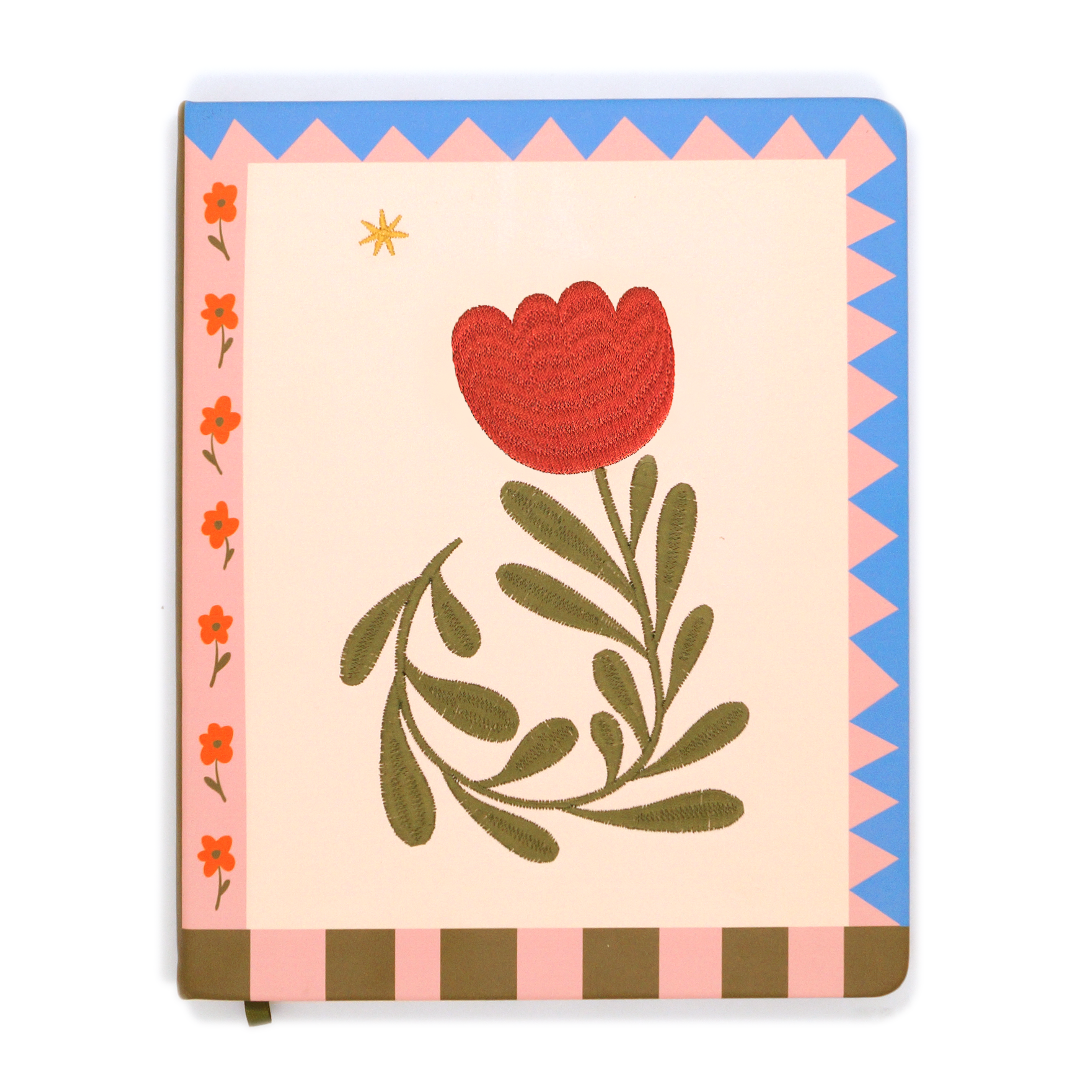 Star Tulip Embroidered Hardcover Sketchbook
