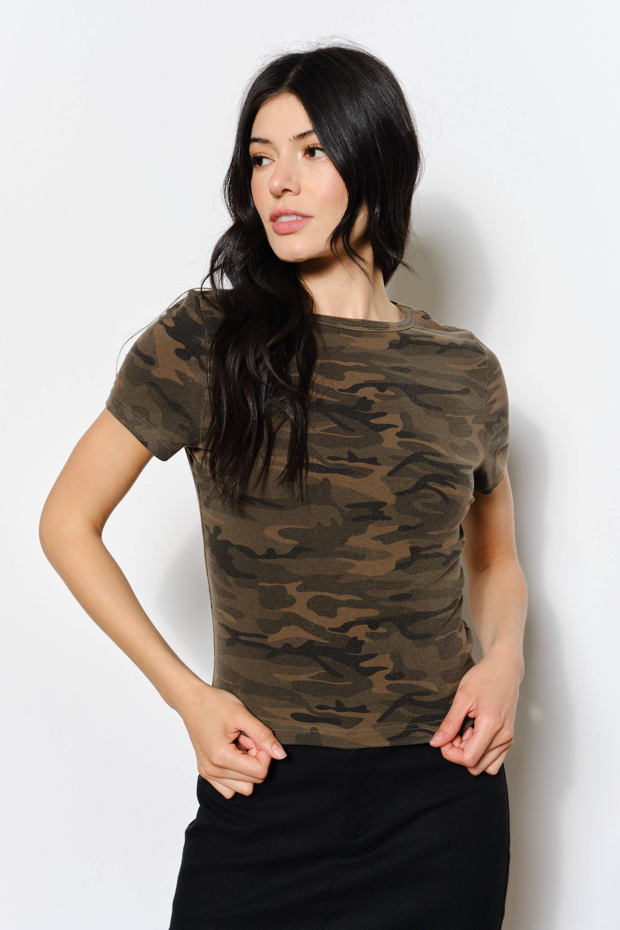 Onyx Camo Baby Tee