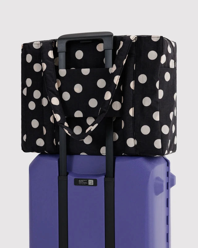 Cloud Carry-On - Black And Cream Polka Dot