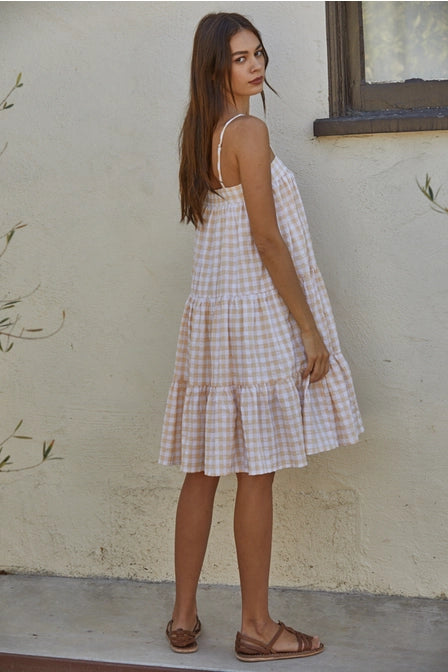 Gingham Ruffle DressÂ
