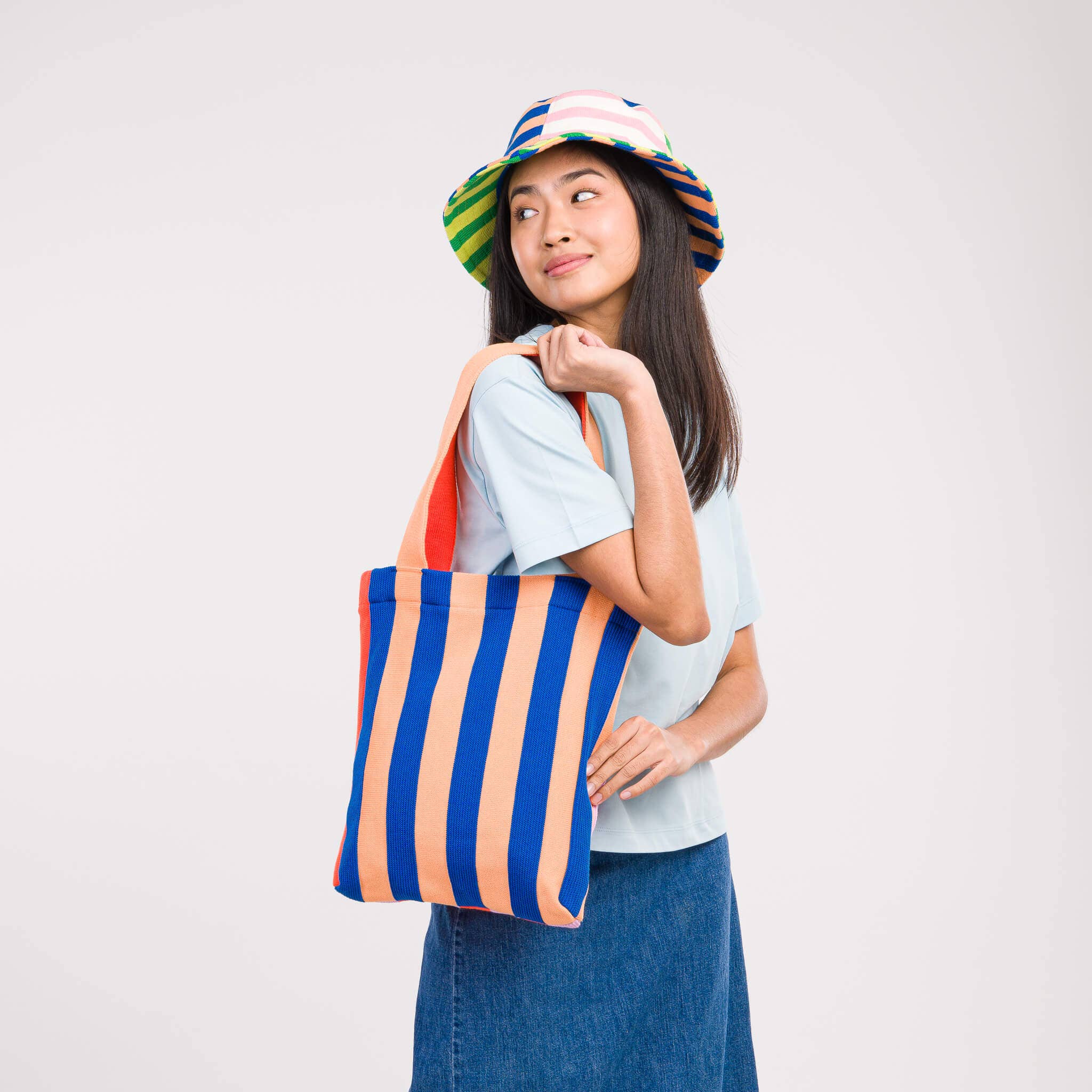 Super Stripe Knit Tote