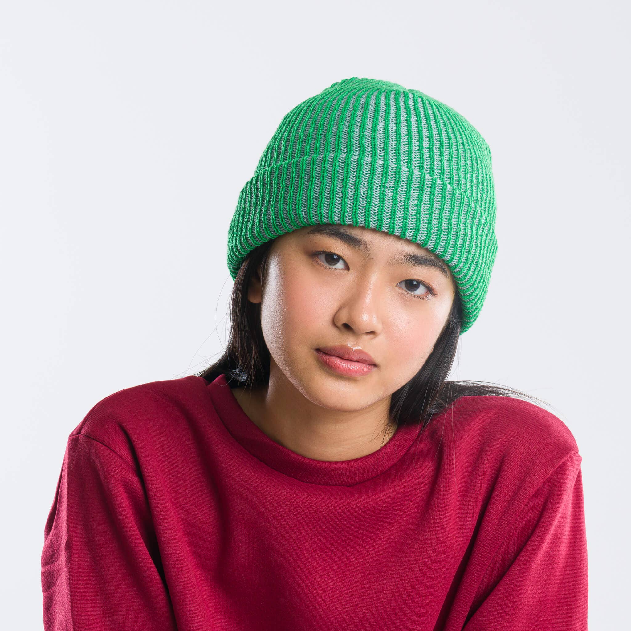 VERLOOP | knits - Simple Rib Knit Beanie: Kelly Stone Blue