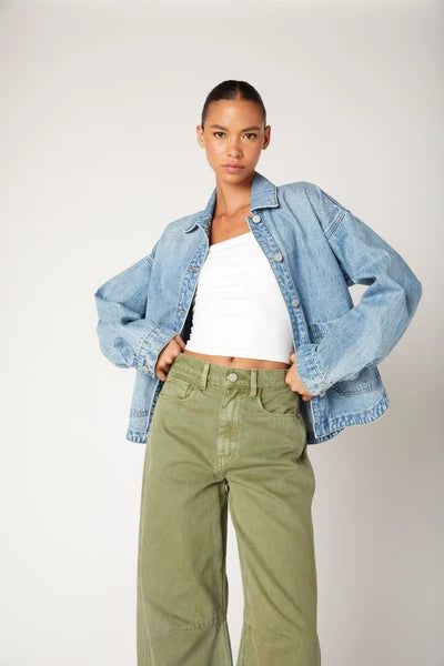 Together Again Denim Shacket