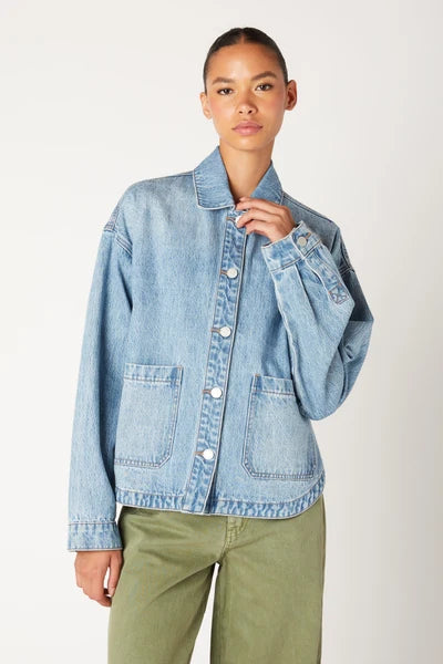 Together Again Denim Shacket