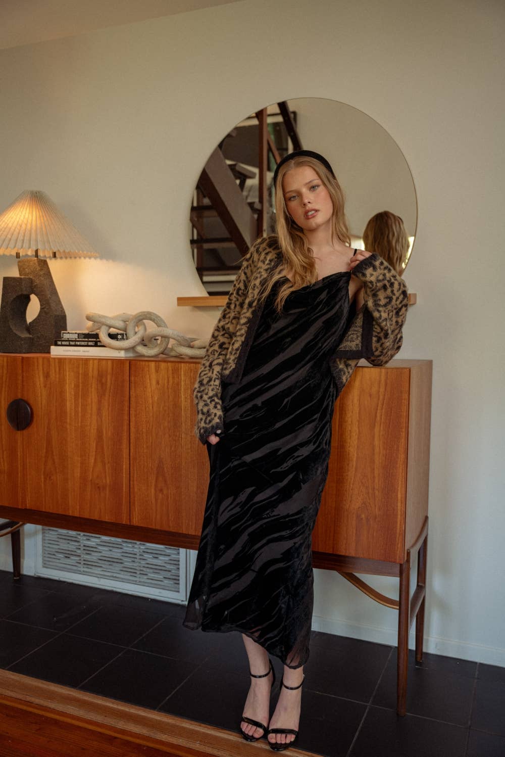 Velvet Textured Maxi Dress